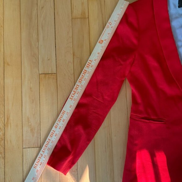 J. Crew Parke Blazer Women's 6 Red Wool blend Preppy Schoolboy Old Money Lined - Picture 12 of 14